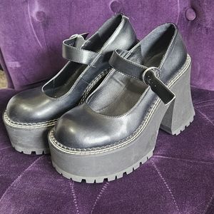 Delia's platform mary janes